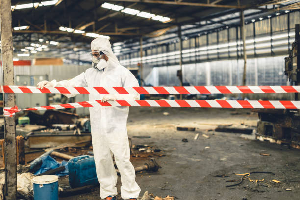Professional Odor Removal technician working in Bridgeport, NY